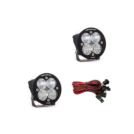 LED Light Pods Clear Lens Driving/Combo Pair Squadron R Pro 1