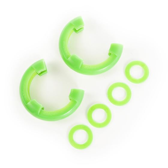 D-Shackle Isolator Kit Green Pair Fits 3/4 Inch D