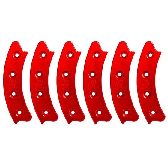 Beadlock Ring Segmented 17 Inch Red Set Of 6 1
