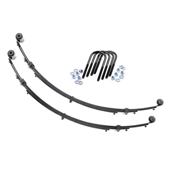Front Leaf Springs 4 Inch Lift Pair 87-95 Jeep Wrangler YJ 4WD (8010Kit) 1
