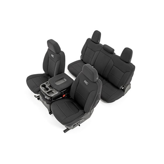 GM Neoprene Seat Covers Front and Rear Black (19-2