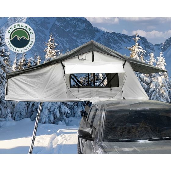Nomadic 3 Extended Roof Top Tent With Annex - White 1
