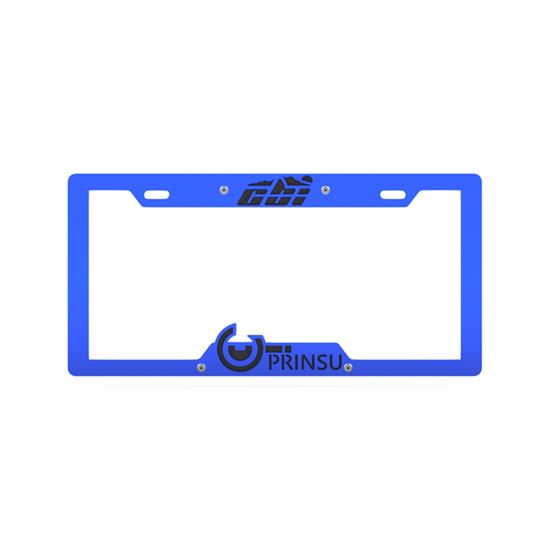 License Plate Cover Blue/Gray 1