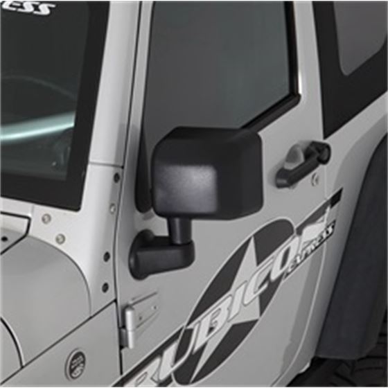 Half Door Side Mirrors - Black (7694) 3