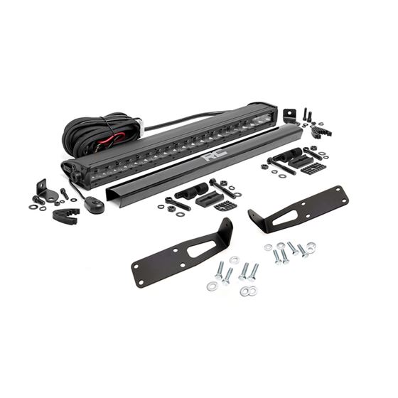 LED Light Kit Bumper Mount 20" Black Single Row Ram 2500/3500 (10-18) (70568BL) 1