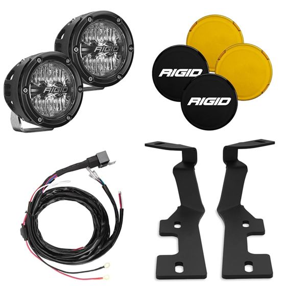 RIGID 2019+ Dodge RAM 1500 2019+ TRX A-Pillar 4 in. 360-Series LED Light Kit 1