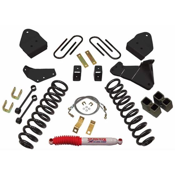 Lift Kit 4 Inch Lift Includes Front Coil Springs Rear Blocks 0810 Ford F250 Super Duty Skyjacker 1