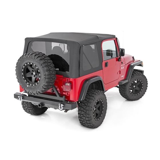 Soft Top Replacement Black Half Doors Jeep Wrangler TJ 4WD (97-06) (RC85350.35) 1