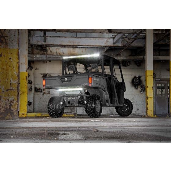 LED Light Kit Cab Mount 50" Black Dual Row Can-Am Defender HD8 (71019) 3