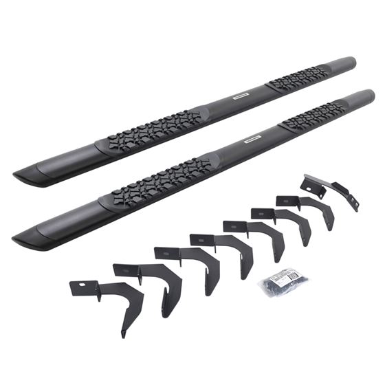 V-Series V3 Aluminum Side Steps and Mounting Brackets Kit - Textured Black (V3423580T) 1