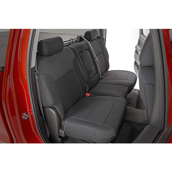 Neoprene Front and Rear Seat Covers Black 1418 SilveradoSierra 1500 1