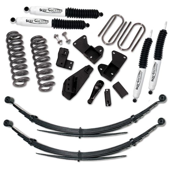 4 Inch Lift Kit 8196 Ford F150Bronco 4 Inch Lift Kit with Rear Leaf Springs and SX8000 Shocks Tuff C