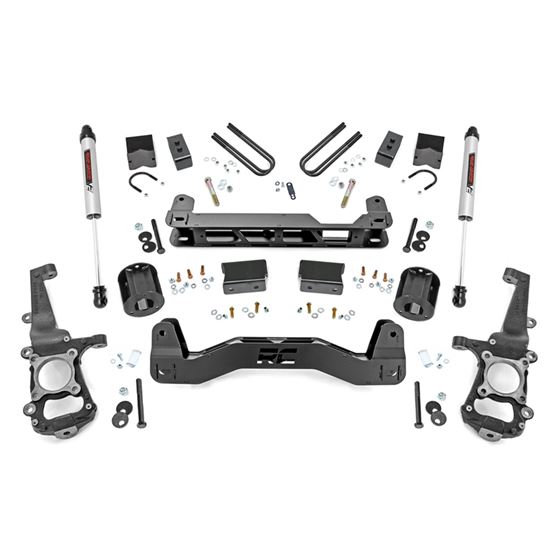 4 Inch Lift Kit with V2 Shocks 21-22 Ford F-150 2WD (40870) 1
