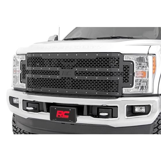 Ford Mesh Grille 17-19 Super Duty Rough Country 1