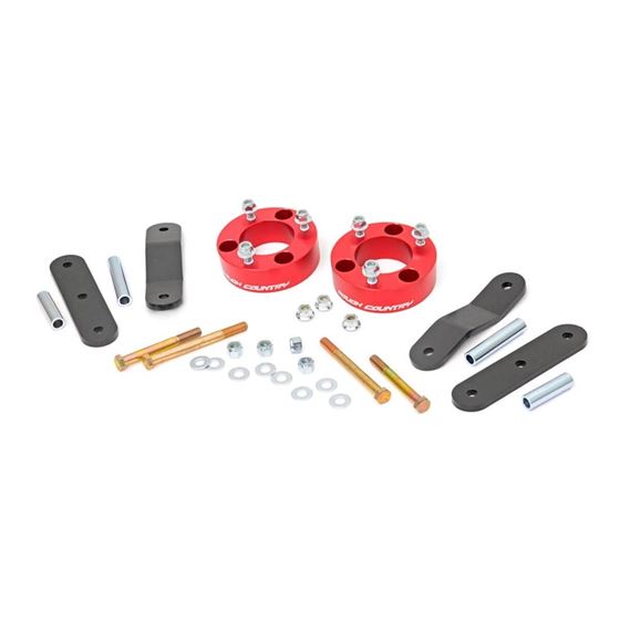 2.5 Inch Leveling Kit Red Spacers Nissan Frontier (05-24)/Xterra (05-15) (867RED) 1