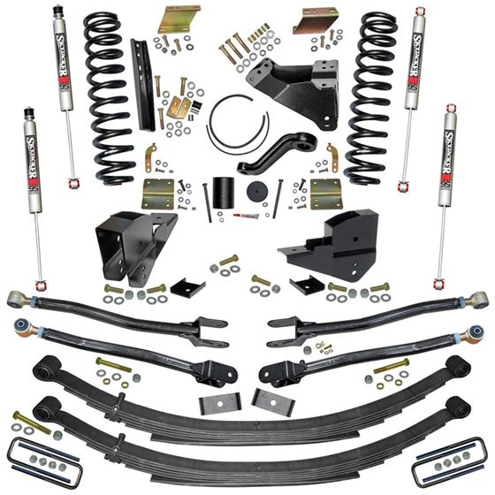 6 In. Lift Kit with Coils Leafs 4-Link Conversion and M95 Monotube Shocks. (F236524KS-M) 1