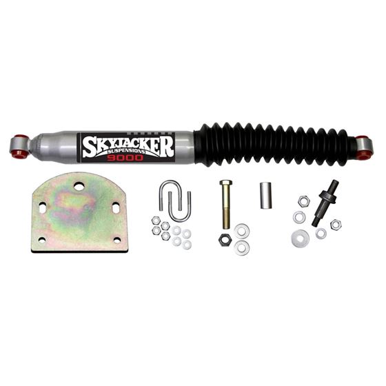 Steering Stabilizer Single Kit Silver wBlack Boot 99 Ford F250 9904 Ford F250 Super Duty 9904 Ford F