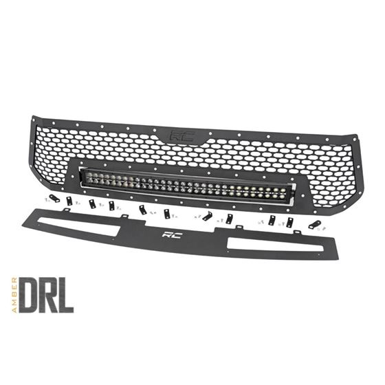 Mesh Grille 30" Dual Row LED Black Amber DRL Toyota Tundra (14-17) (70224) 1