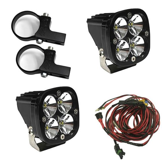 LED Light Pods Kit W/Horiz Mounts 2.00 Inch Harness Squadron Pro 1