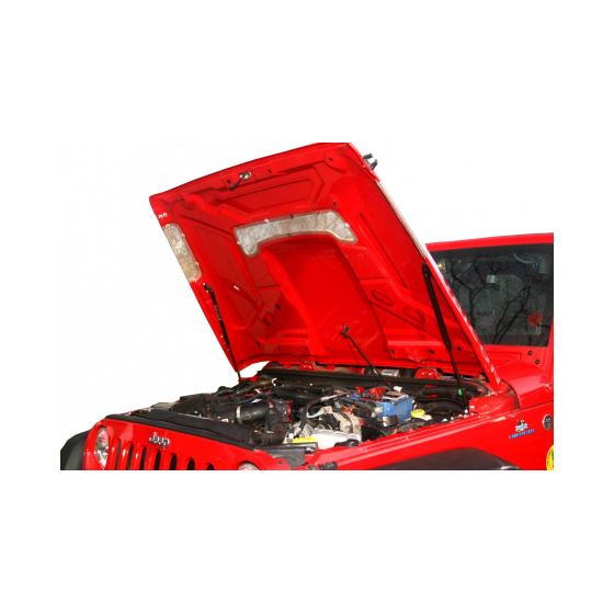 Jeep Wrangler JK / JKU HoodLift and Tailgate Strut Combo Kit AEV Hood 1