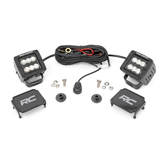 2in Ditch Light Mount Black Series Flood Pattern Ford Bronco 2021 1