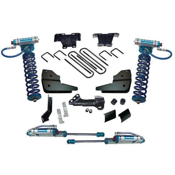 4" Lift Kit - 23 F250/350 4WD w/ Diesel Engine - w/ Kng Frt Clvrs and Res Rr Shcks (K1028KG) 1