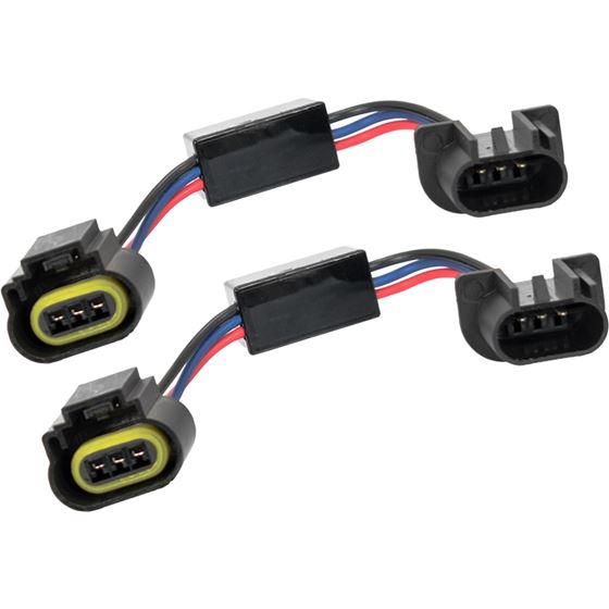 PAIR OF HIGH 4 ADAPTER WITH H13 PLUGS (KEEPS LOW BEAMS ON WHEN HIGH BEAM ACTIVATED) (9932590) 1 2
