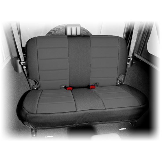 Neoprene Rear Seat Cover Black; 07-16 Jeep Wrangler JK