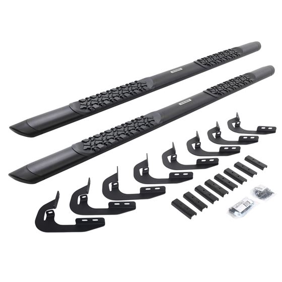 V-Series V3 Aluminum Side Steps and Mounting Brackets Kit - Textured Black (V3405880T) 1