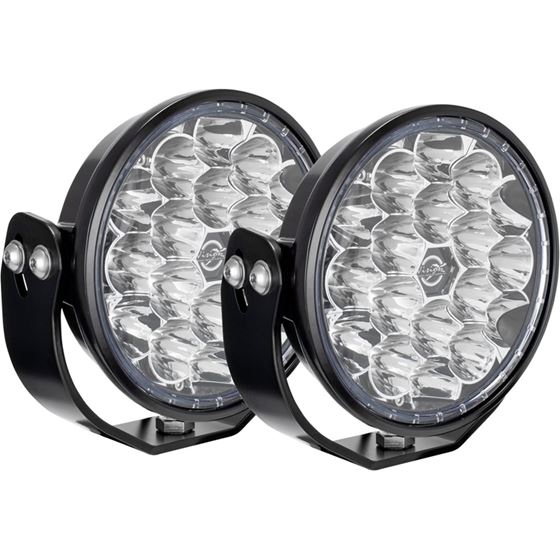 Pair Of 67 18 Led Vl Offroad Series Dual Function Kit With Wf Covers And Harness 1