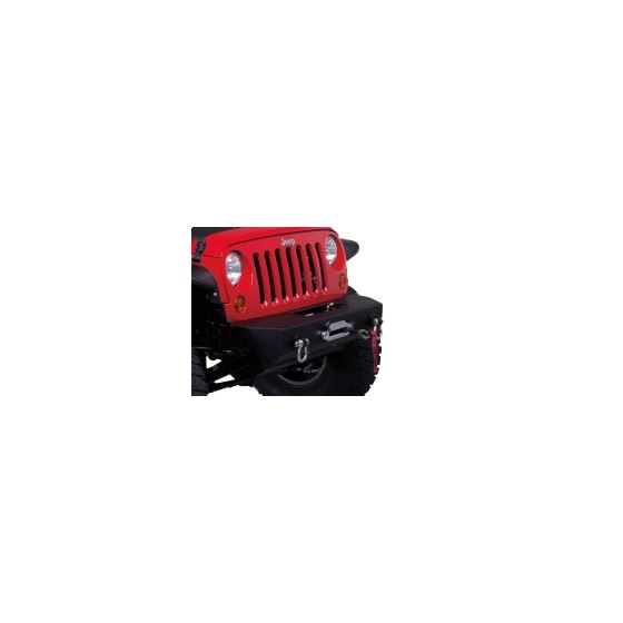 Jeep JK / JKU Stubby Rock Crawler Front Winch Bumper w/ D-Ring Mounts 1