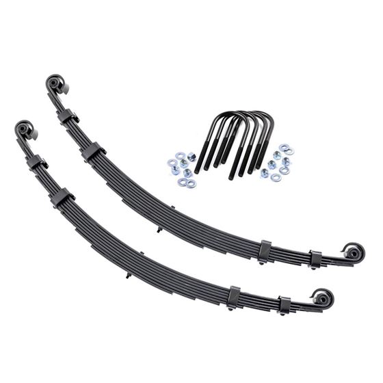 Front Leaf Springs 2.5 Inch Lift Pair 55-75 Jeep CJ 5 4WD (8005Kit) 1