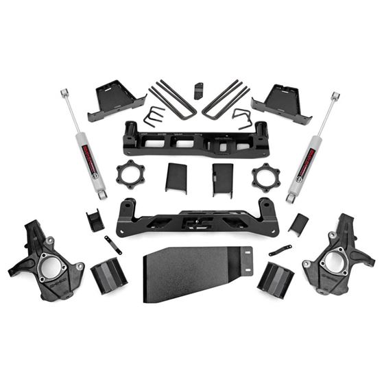 6 Inch Lift Kit Chevy Silverado and GMC Sierra 1500 4WD (2007-2013) (23630) 1