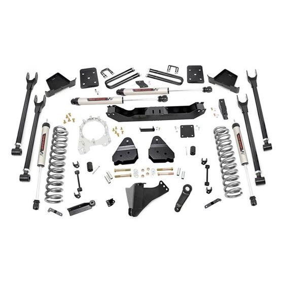 6 Inch Ford 4-Link Suspension Lift Kit No Overload Springs 3.5 Inch Diam Axle w/V2 Shocks 17-19 F-25