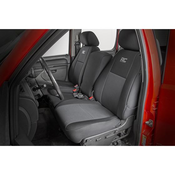 GM Neoprene Front and Rear Seat Covers Black 3