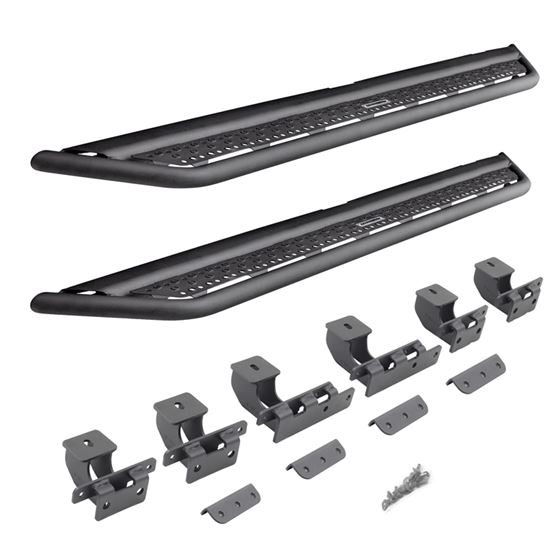Dominator Xtreme D6 Side Steps with Rocker Panel Mounting Brackets Kit (D64030T) 1