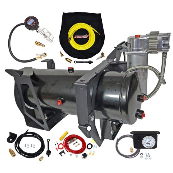 Complete BoltOn Gm 2500hd3500hd Onboard Air System With Model 6450rc Waterproof Air Compressor 1