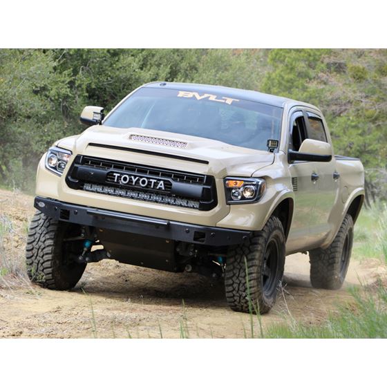 1421 Tundra 42 Inch Hidden Grille Curved LED Light Bar Brackets Kit Two Spot Beam No Switch Spot Bea