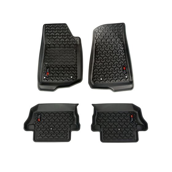 All Terrain Floor Liner Kit Front/Rear Black 18-20 Jeep Wrangler JL 2 Dr (12987.43)