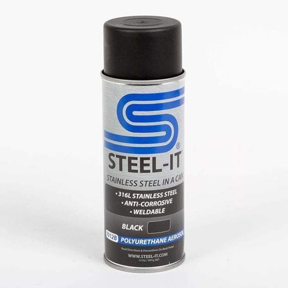 BLACK STAINLESS STEEL POLYURETHANE COATING 14OZ CAN