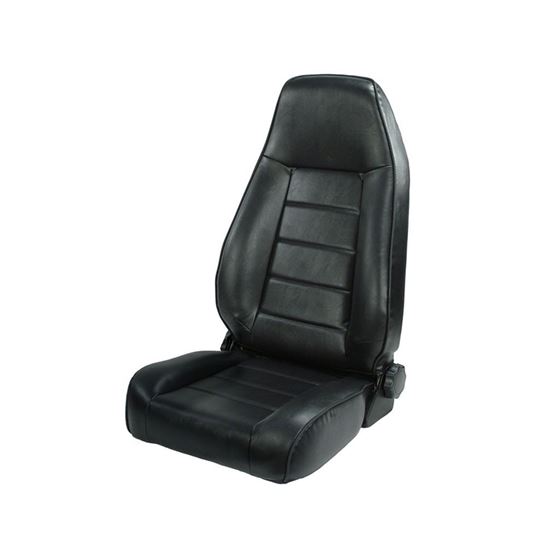 High-Back Front Seat Reclinable Black 76-02 Jeep CJ/Wrangler YJ/TJ 1