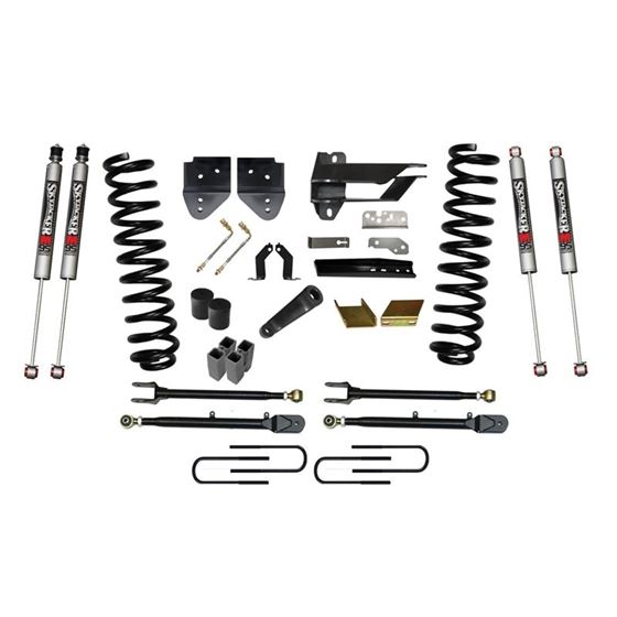 Lift Kit 6 Inch Lift wAdjustable 4Links 1719 Ford F250 Super Duty Includes Front Coil Springs UBolts
