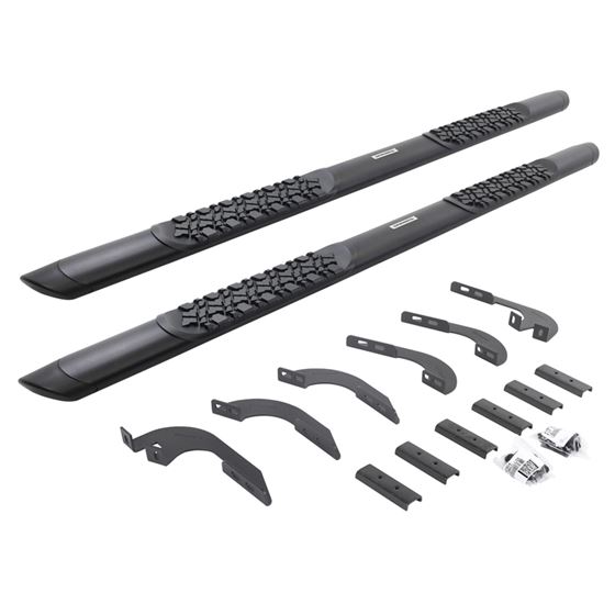 V-Series V3 Aluminum Side Steps and Mounting Brackets Kit - Textured Black (V3442987T) 1