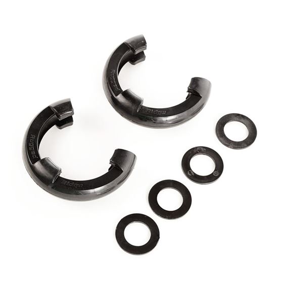 D-Ring Shackle Isolator Kit, Black Pair, 3/4 inch