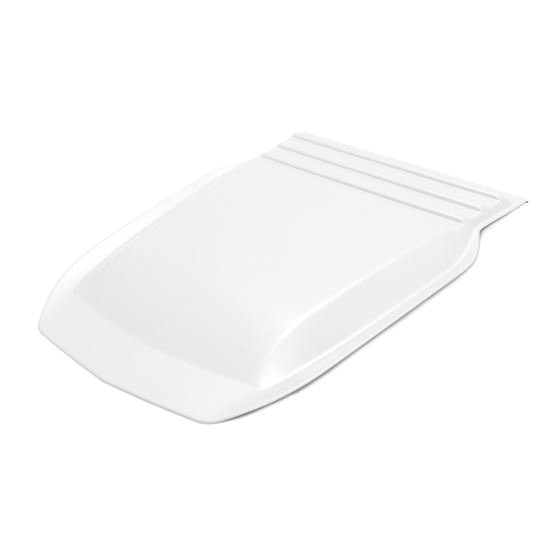 Hood Scoop GAZ Summit White 2019-2024 Silverado 1500 (HS10010-GAZ) 3