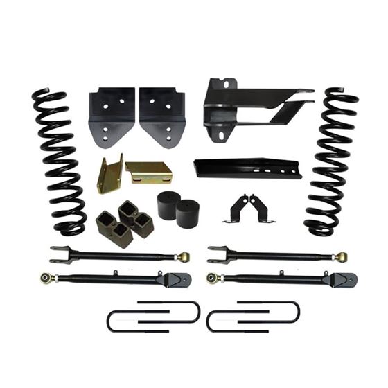 Lift Kit 4 Inch Lift Class II 4Link System 1719 Ford F350 Super Duty Includes Front Coil Springs Tra