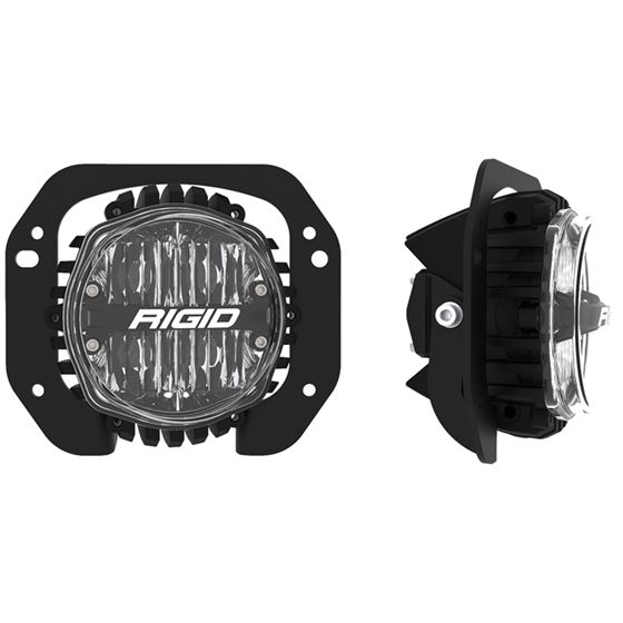 Jeep JL/Gladiator Bumper Fog Mount Kit 1 Piece Plastic With 360-Series 4.0 Inch SAE White Lights 1