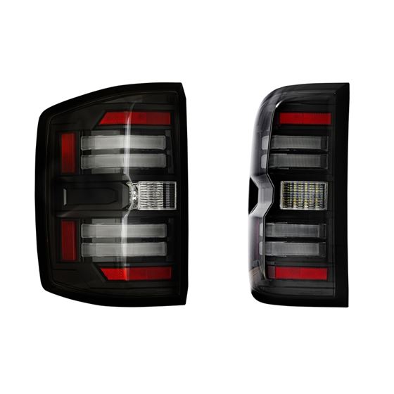 XB LED Tail Lights: Chevy Silverado (14-19) (Pair / Smoked) (Gen 2) (LF729) 1