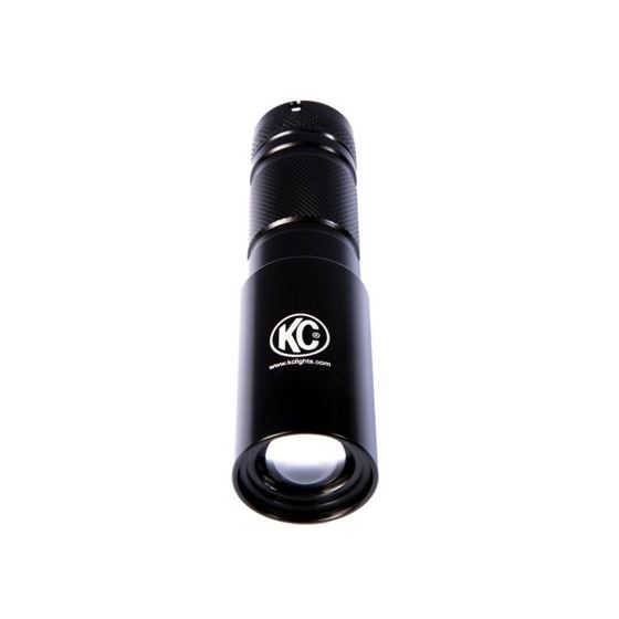 LED Flashlight Adjustable Focus - Black - KC #9923