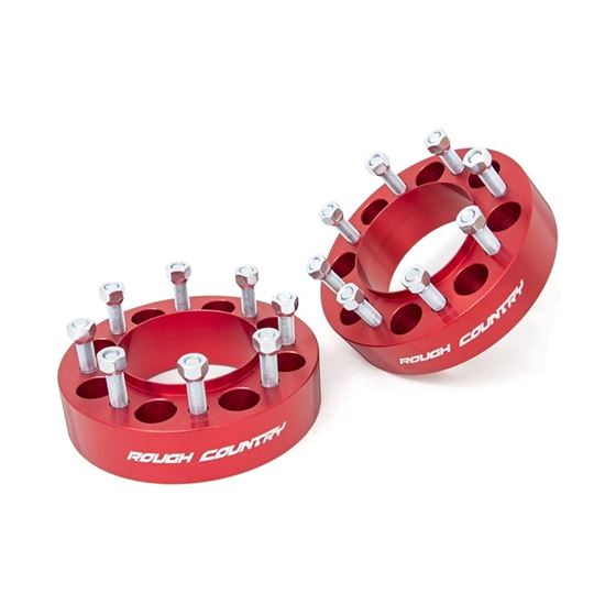 2 Inch Wheel Spacers 8x170 Red Ford F-250/F-350 Super Duty 4WD (03-24) (1094ARED) 1